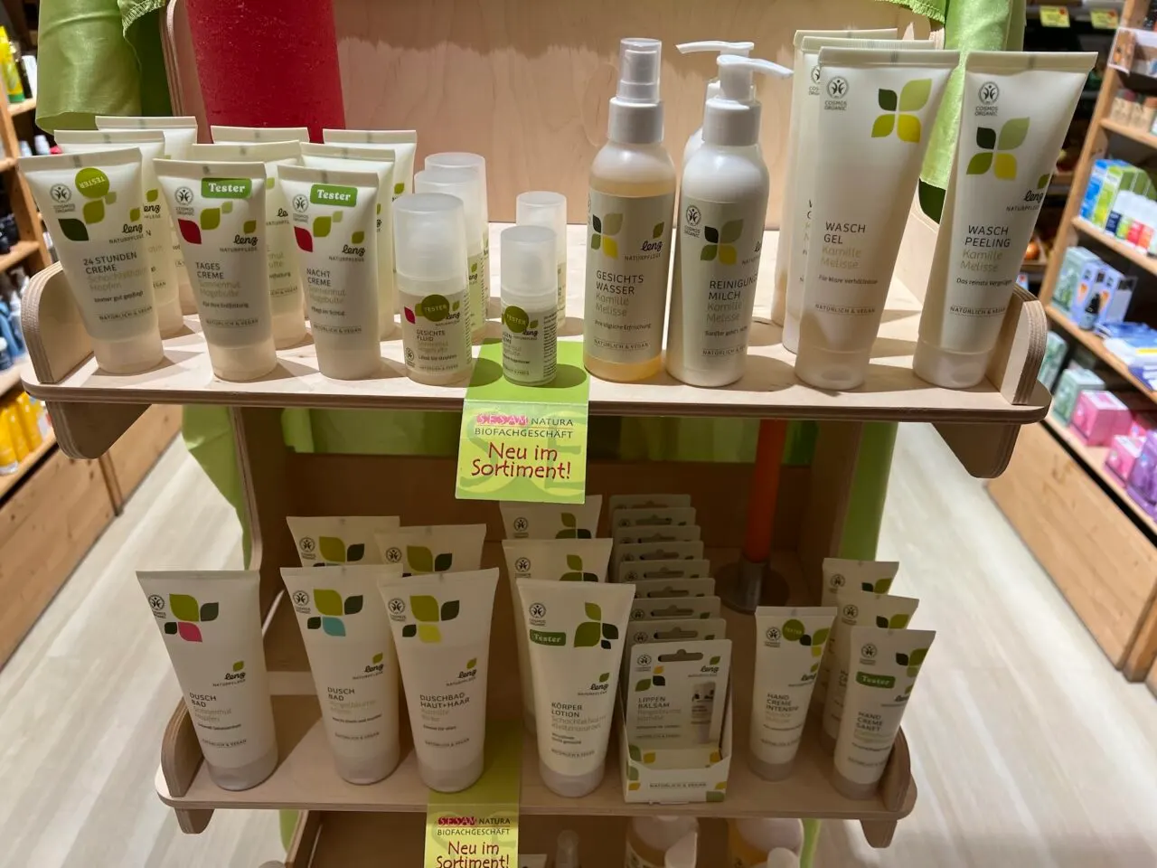 lenz Naturkosmetik im Regal